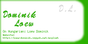 dominik loew business card